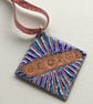 Personalised 'Name' Enamelled Copper Christmas Decoration - Image 7