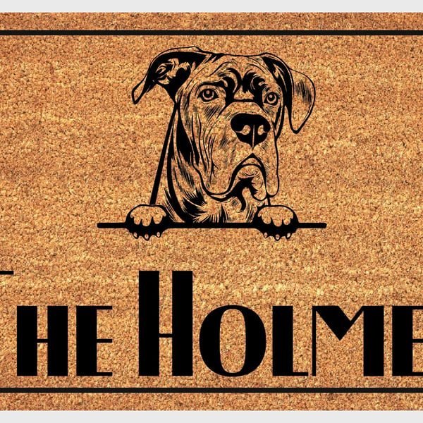 Cane Corso Door Mat - Personalised Cane Corso Welcome Mat - 3 Sizes