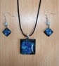 Blue Square Pendant - Image 1