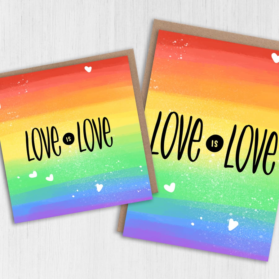LGBTQ card: Love is love