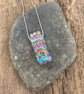 Fused Glass "Rainbow" Bubble Pendant - Handmade Glass  - Image 2
