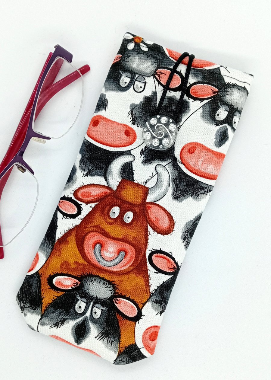 Happy Cows glasses case NO POSTAGE 323LF