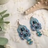 Beautiful Delicate Macrame Beaded Earrings, fashion earrings, mothers day