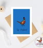 Top Husband Pheasant Card - Husband Birthday Card - Anniversary Card - Hand Draw - Image 4