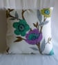 1960s vintage floral cushion cover - Image 1