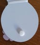 MDF Bunny Decoration - Grey & Pink - Image 3