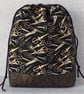 Project bag, drawstring bag, scissors design - Image 2
