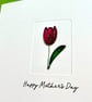 Wire Tulip - Mother's Day Card - Birthday Card - Thank you Card - Easter Card - Image 7