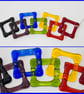 Rainbow Coloured Fused Glass Chain - 6181 - Image 6