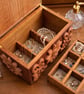 Hand-Carved Hardwood Jewellery Box - Image 2