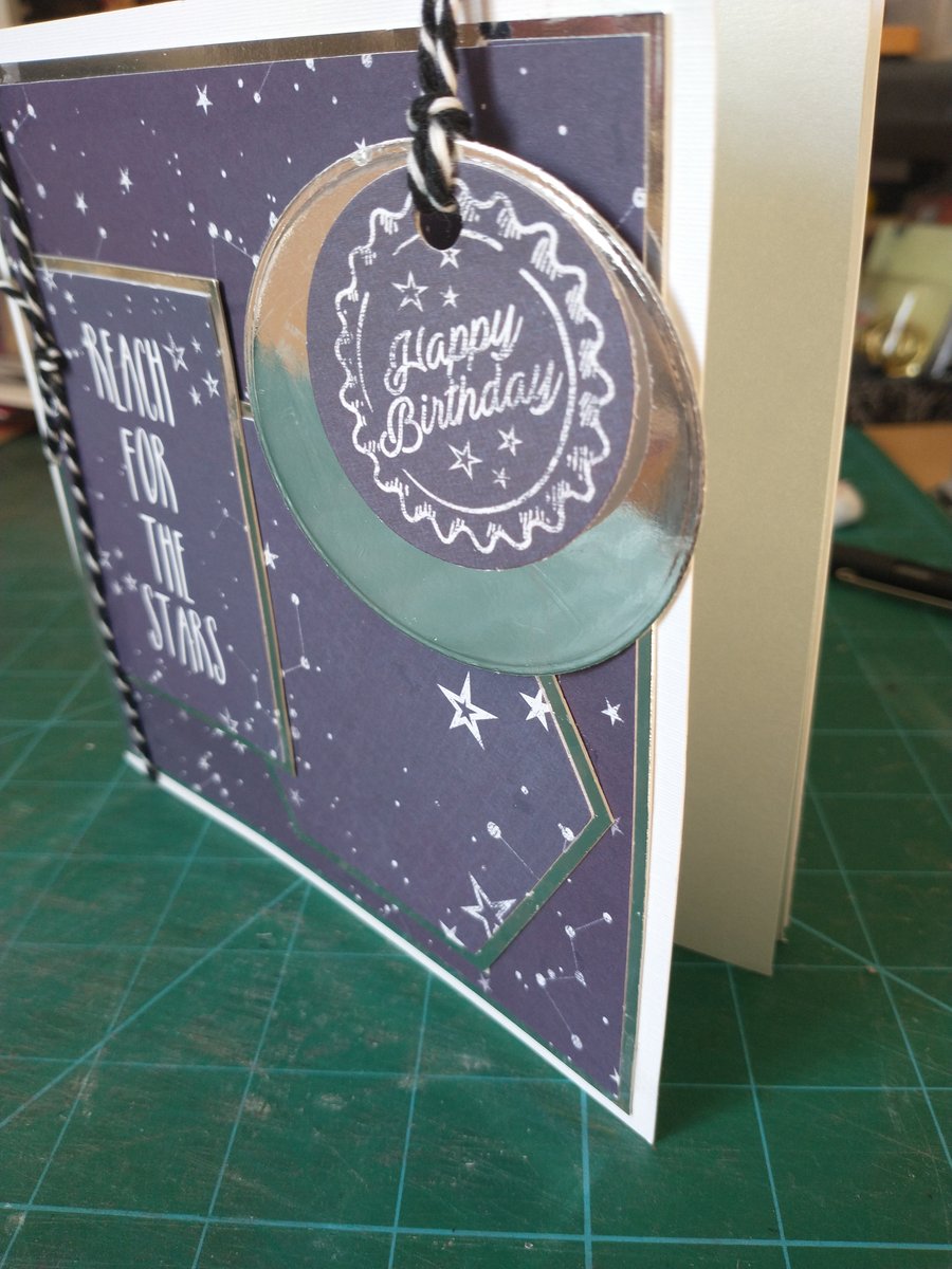 Reach for the stars birthday card