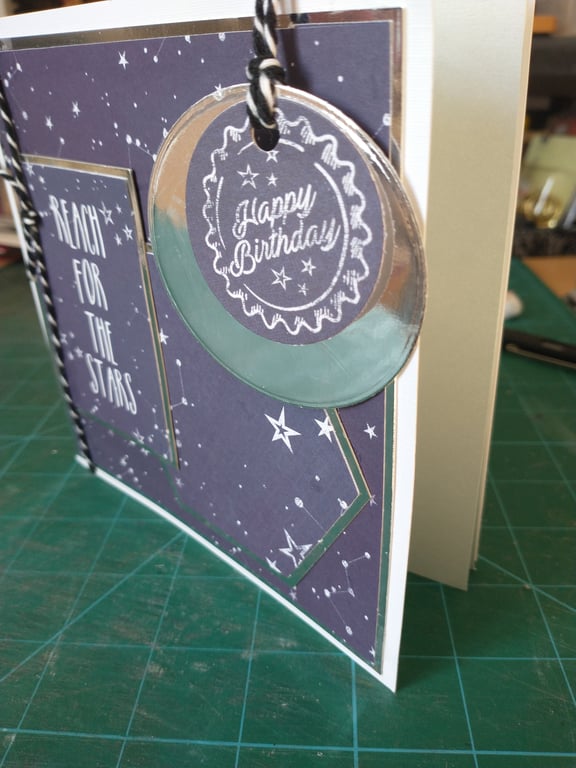 Reach for the stars birthday card