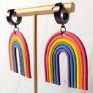 Rainbow Pride arch earrings 