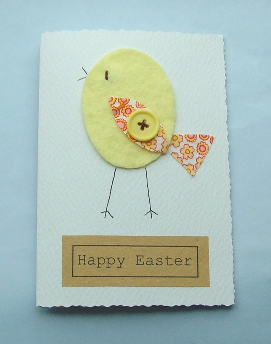 Handmade Easter card can be personalised