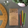 Set of 3 A6 notebooks, sketchbooks made from recycled paper