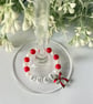 Handmade Christmas Wine Glass Charms - Festive Beaded Drink Markers (Set of 4) - Image 4