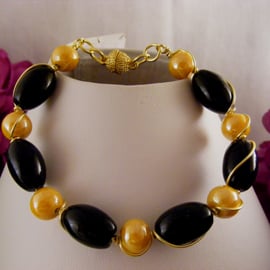 Black and Yellow Bracelet