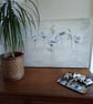 pink and white poppies floating across the misty watercolour canvas. - Image 2