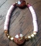 "Stargazer" - Stretchy clay polymer and bead fashion bracelet