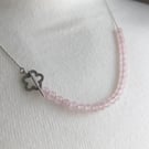 Hanami Necklace with Rose Quartz