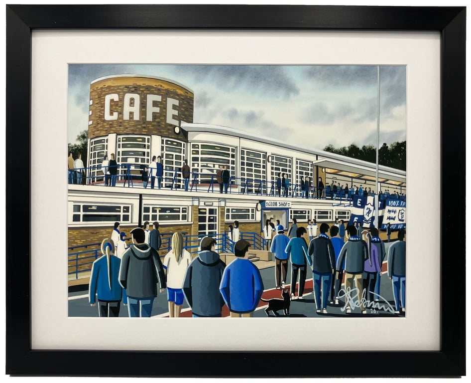 Enfield, Framed & Unframed Fine Art Print, Football Club FC, Q E II Stadium Gift