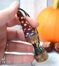 Cat silhouette tree decoration. Pyrography hanging fungi gift. - Image 2
