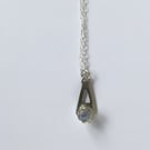 Moonstone Birthstone Drop Pendant 