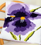 Knitting Pattern for Iris Cushion.  Digital Pattern - Image 1