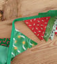 Christmas mini bunting in a green red colourway - Image 5