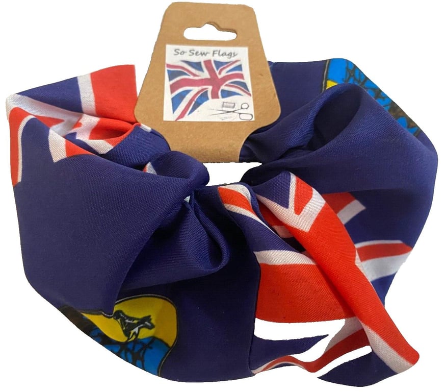 St Helena Flag Hair Scrunchie Scrunchies Accessory Band Elastic