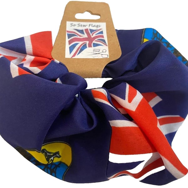St Helena Flag Hair Scrunchie Scrunchies Accessory Band Elastic