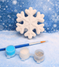 Paint Your Own Plaster Snowflake,Frozen Party Favour,Christmas Paint Activity 