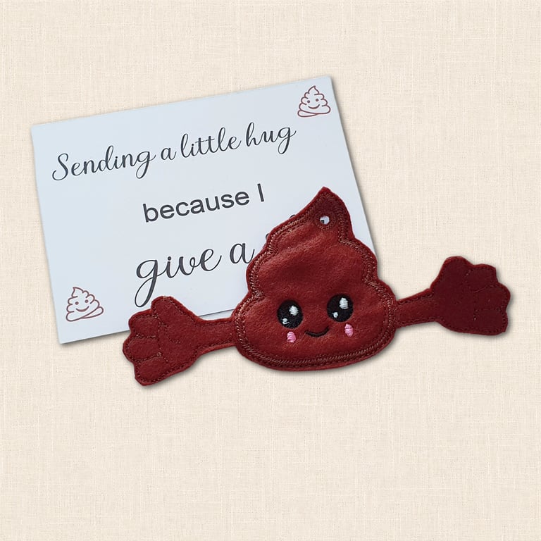 Poop Pocket Hug - Funny Friendship and Support Pocket Pal