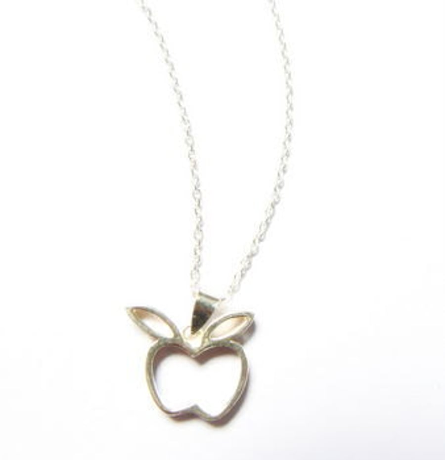 Sterling Silver Apple Pendant