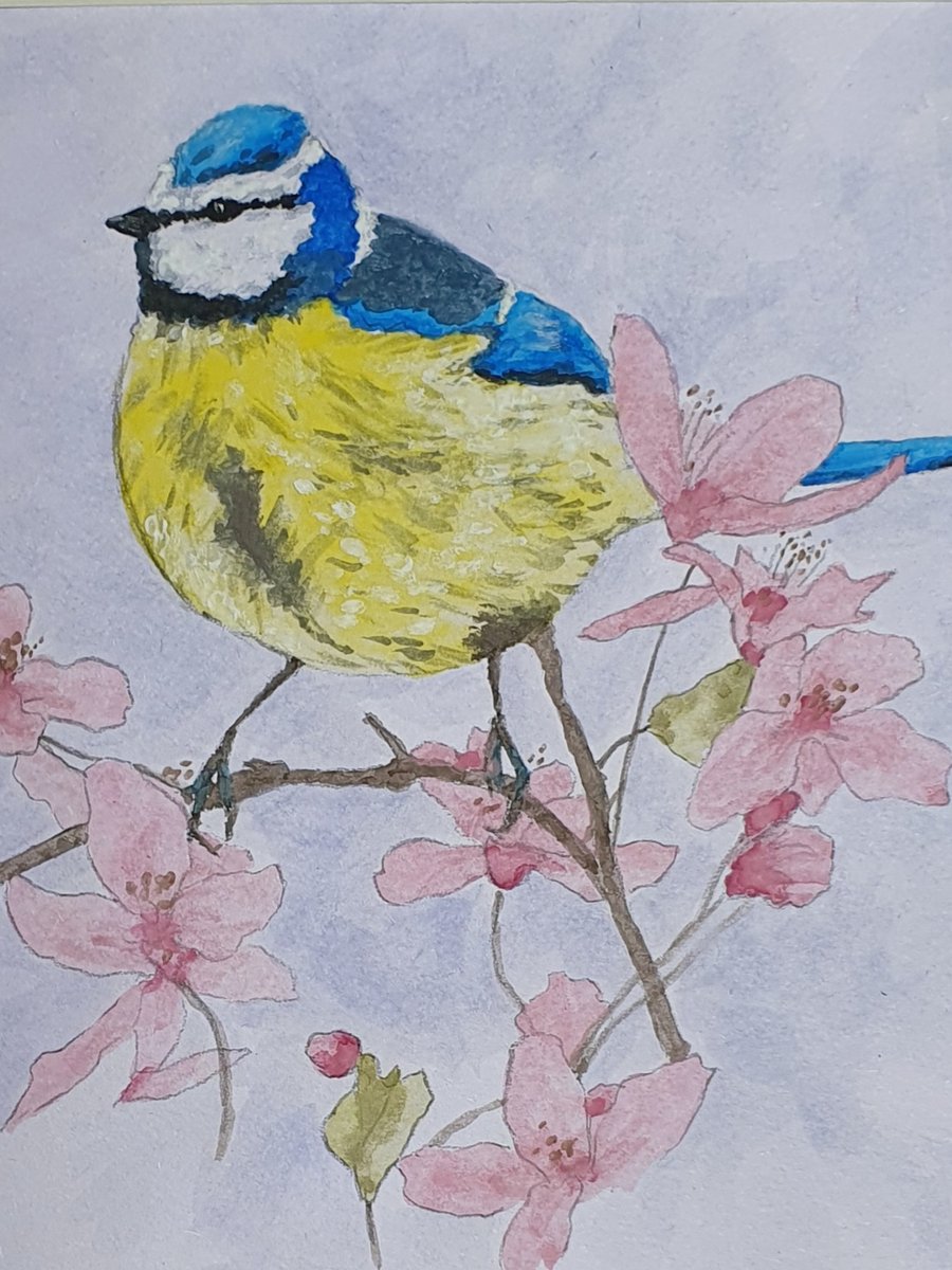 Original Blue Tit Artwork