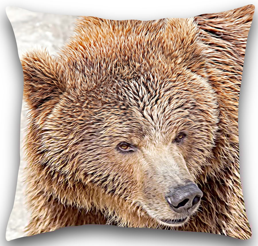 Brown Bear Cushion Brown Bear Pillow 