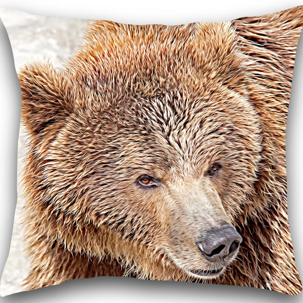 Brown Bear Cushion Brown Bear Pillow 