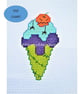Halloween Ice cream cross stitch digital Download PDF chart - Image 1