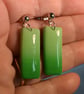 Small Rectangle Gradient Drop Earrings - Image 2