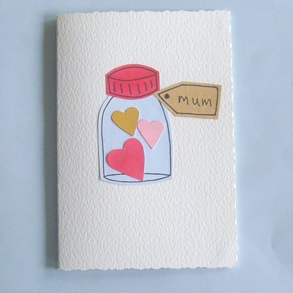 Handmade mothers day card