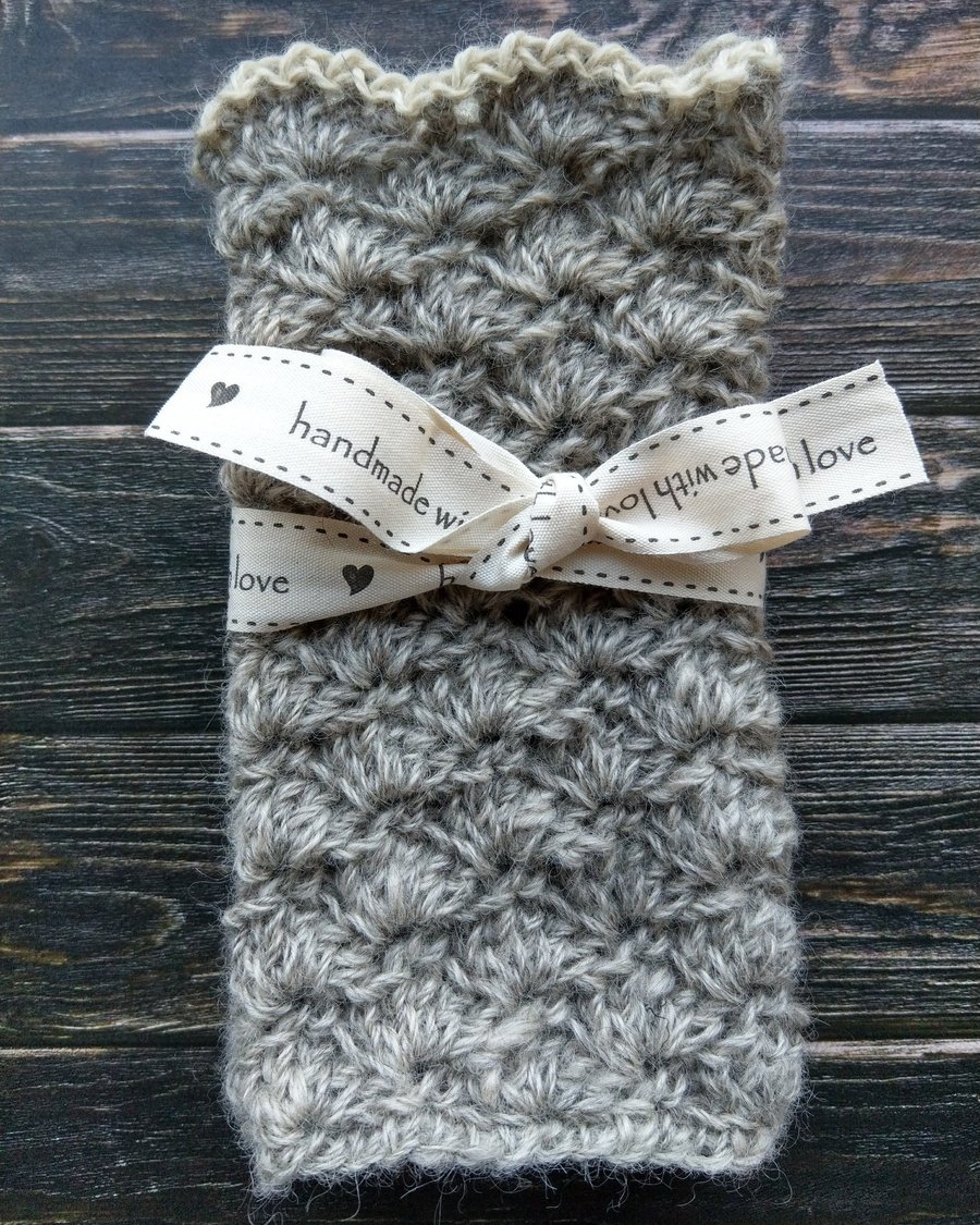 Wool and Alpaca Fingerless Gloves