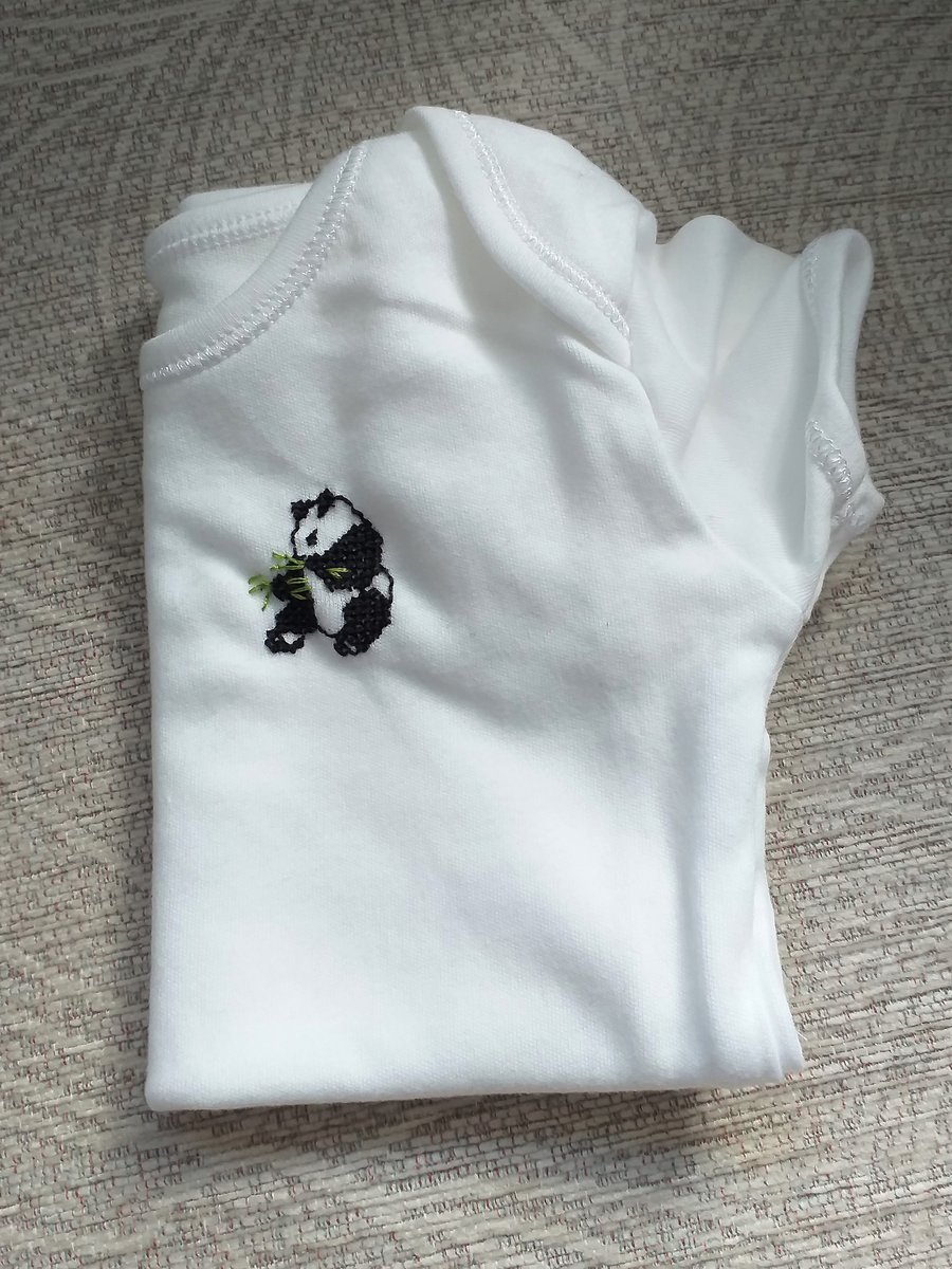 Panda Vest age 3-6 months