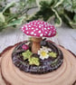 Pink Woodland Mushroom Ornament - Made to Order - Image 6