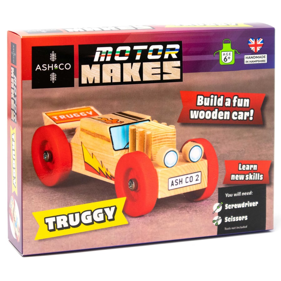 Truggy Car, Woodwork craft kit for kids 
