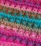 Handknit Vegan Chunky Circular Cowl Bright Multi - Image 6