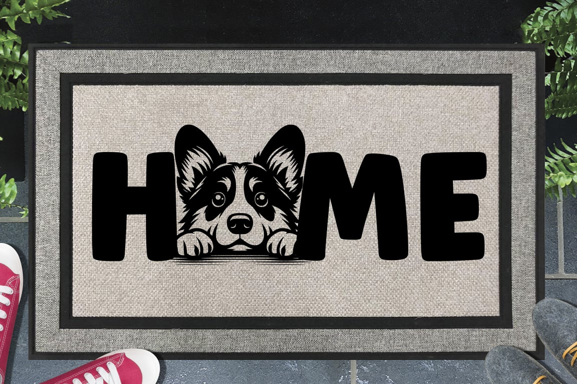 Corgi Home Door Mat - All Weather Doormat - 45x70cm 