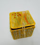 Handmade textile keepsake box with needle felting and hand embroidery  - Image 2