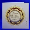 With love birthday card 
