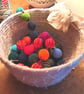 Cream silk coiled basket - ideal for any room - Image 1