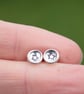 Minimalist silver star studs, celestial earrings, star lover gift - Image 3